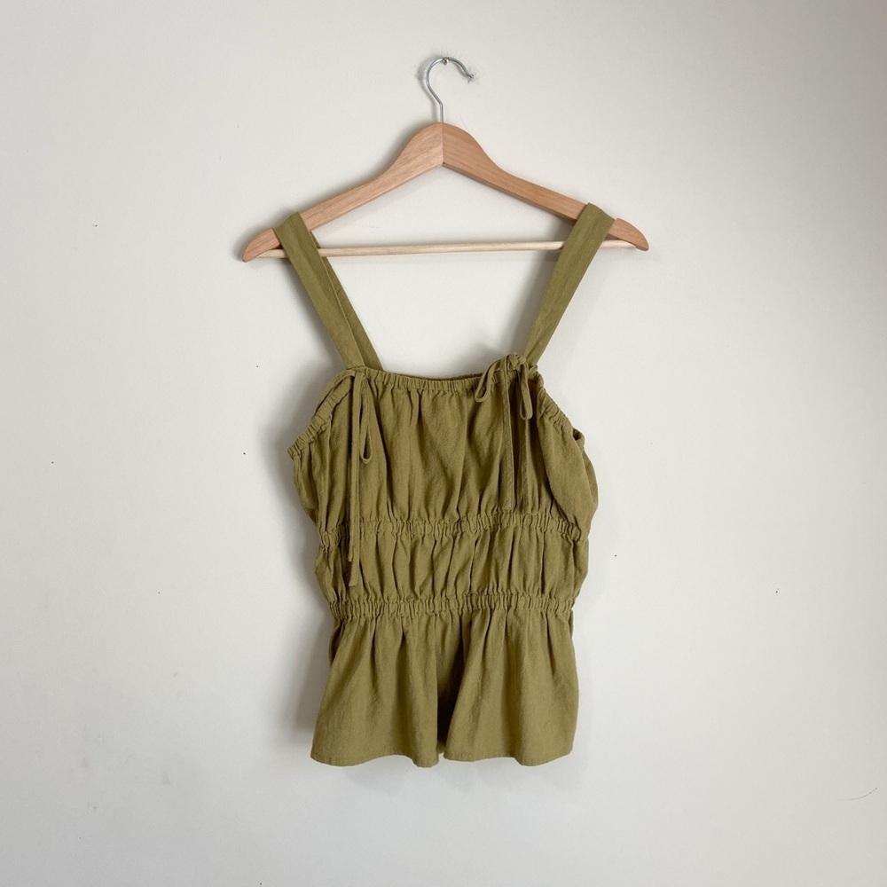 Universal Thread Olive Green Smocked Tank Top